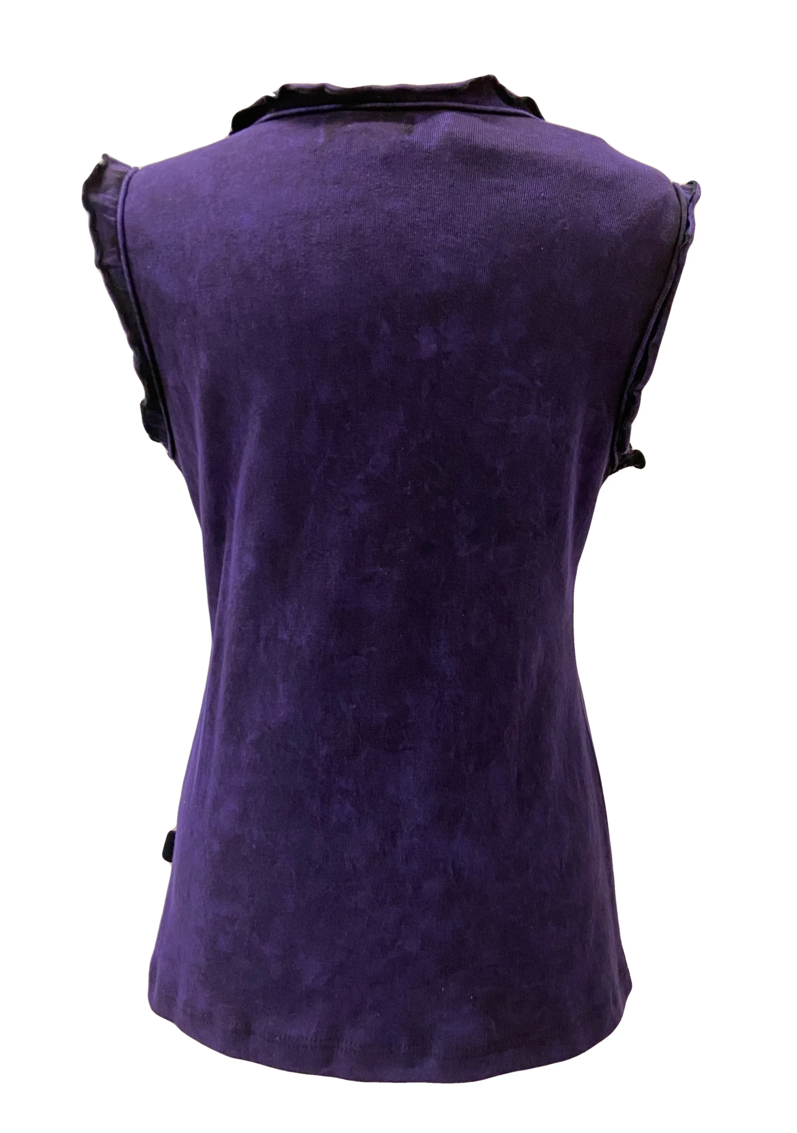 0039 RB Bohemian Knit Stonewashed Stylish Sleeveless Tank Top Blouse