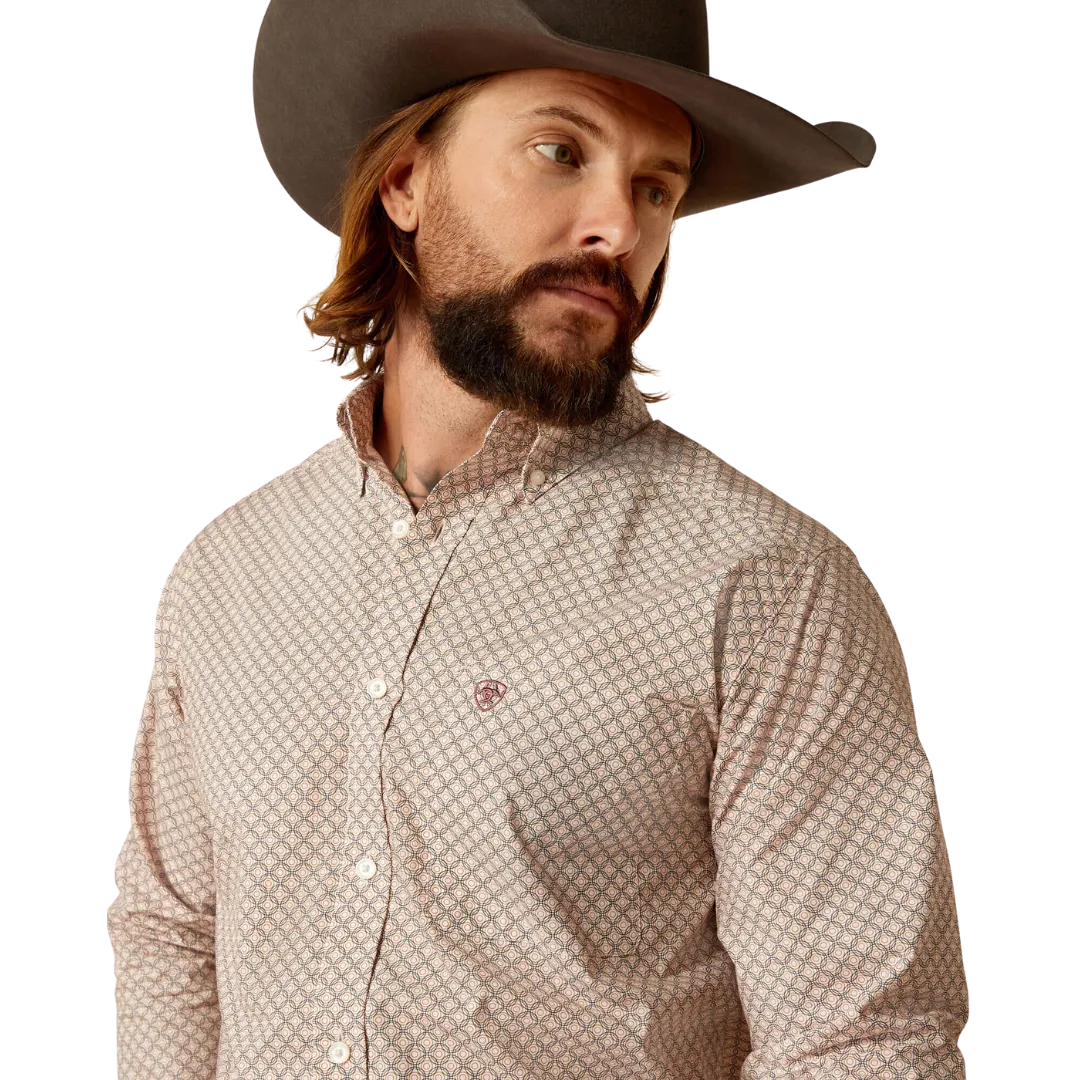 Ariat Men's Titus Fitted Brown Shirt
