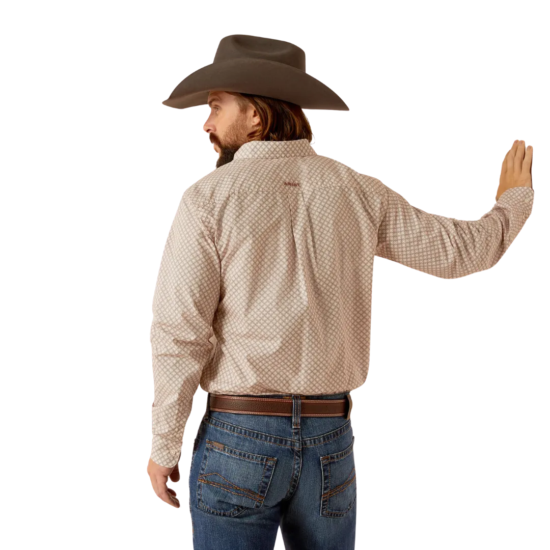 Ariat Men's Titus Fitted Brown Shirt