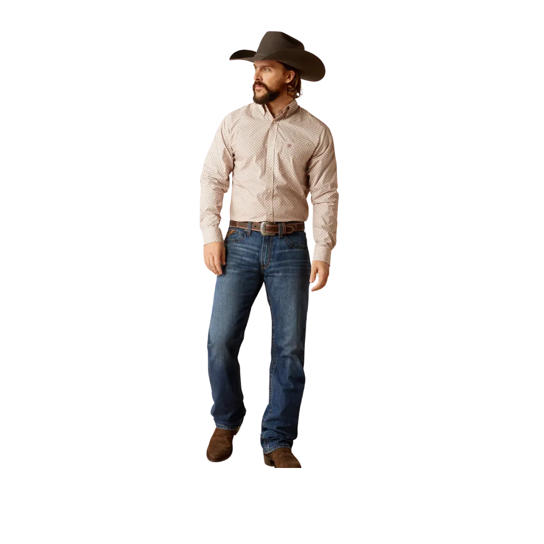 Ariat Men's Titus Fitted Brown Shirt