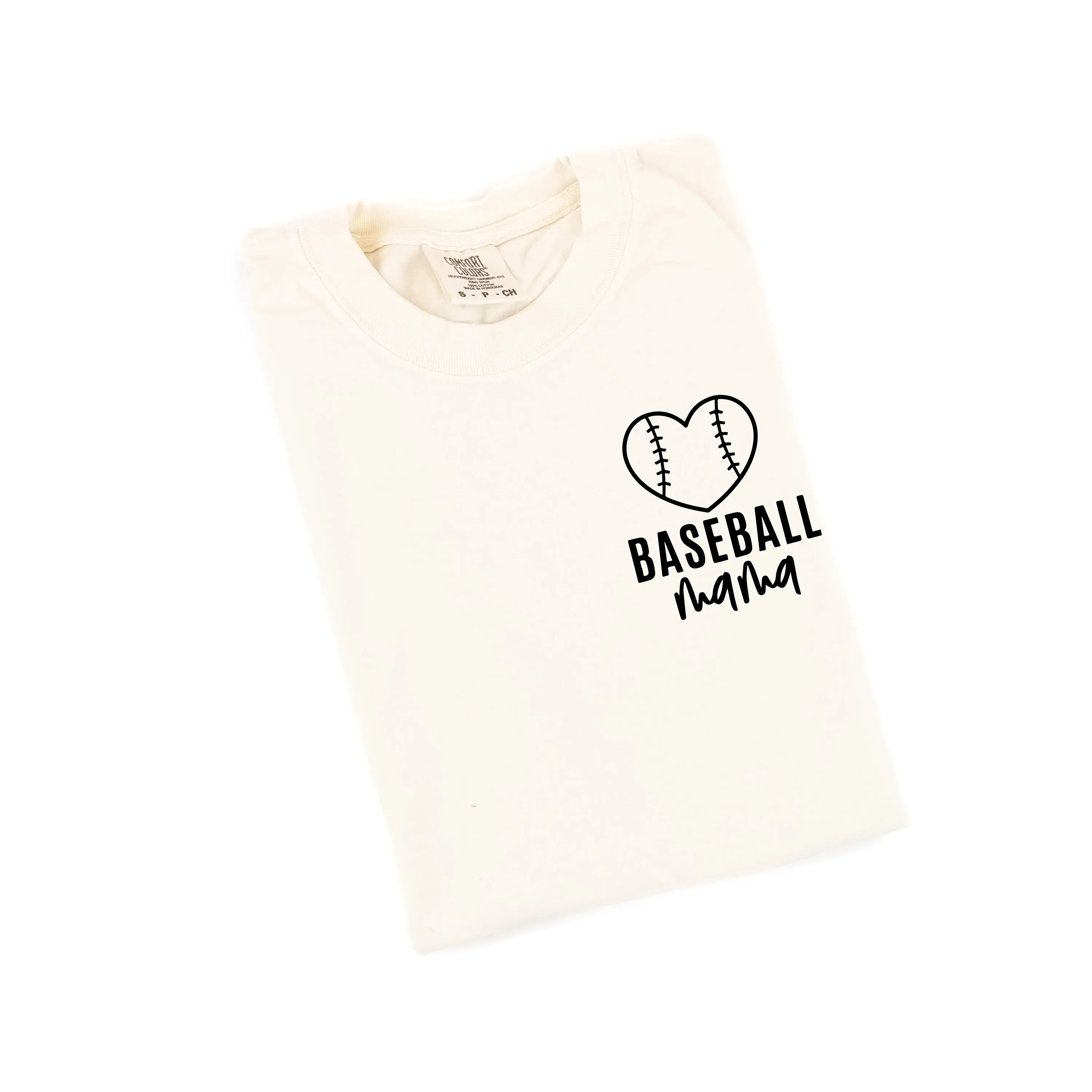 Baseball Mama - Pocket Design - SHORT SLEEVE COMFORT COLORS TEE