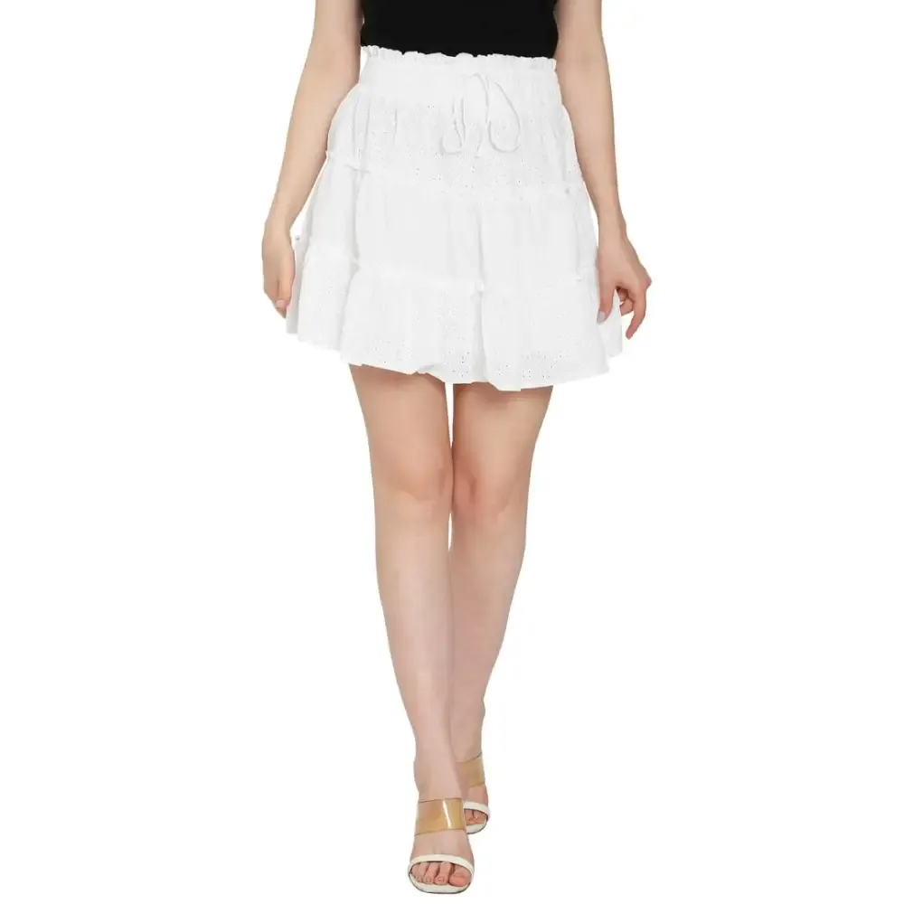 Beautiful Cotton Embroidered Skirt For Women