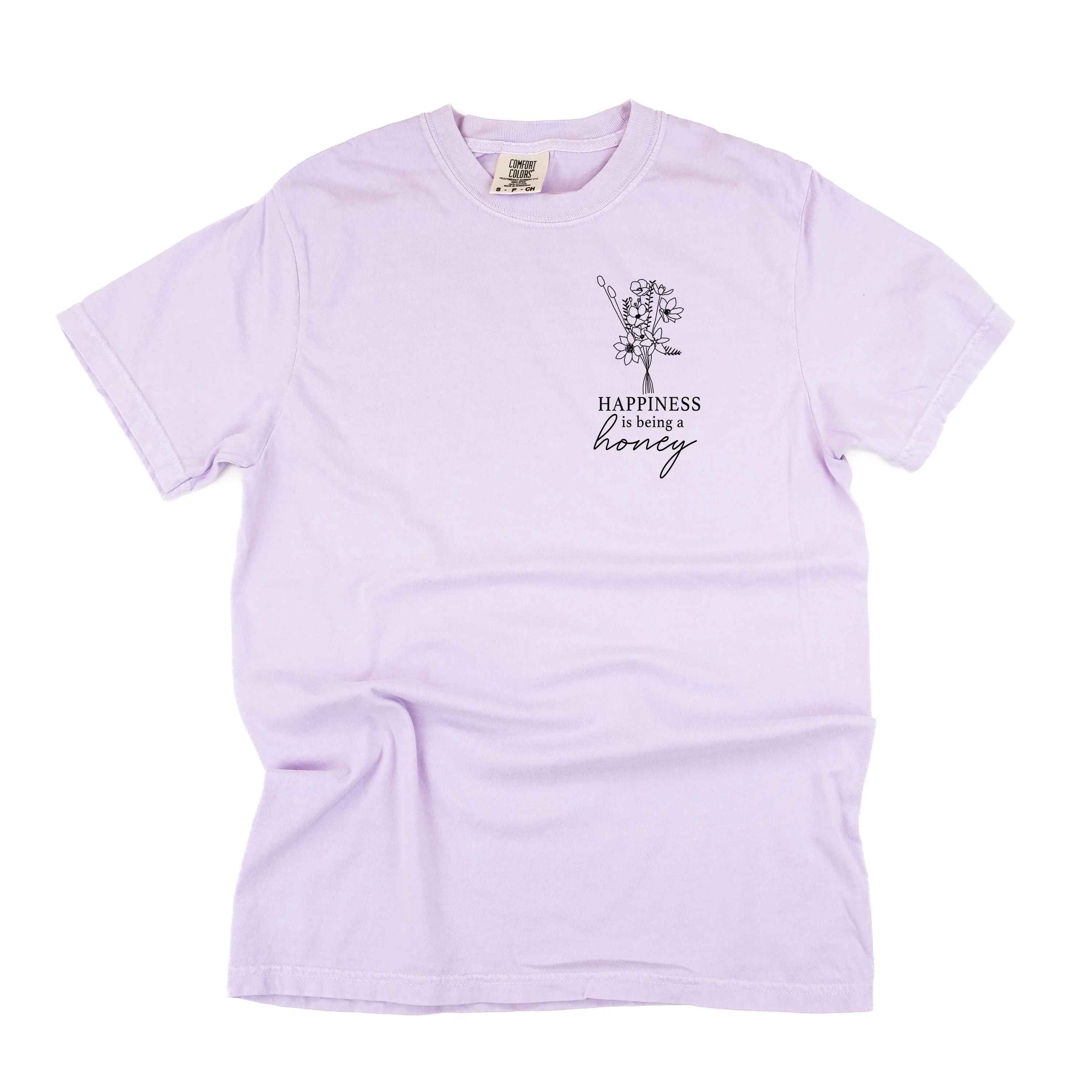 Bouquet Style - Happiness is Being a HONEY - SHORT SLEEVE COMFORT COLORS TEE