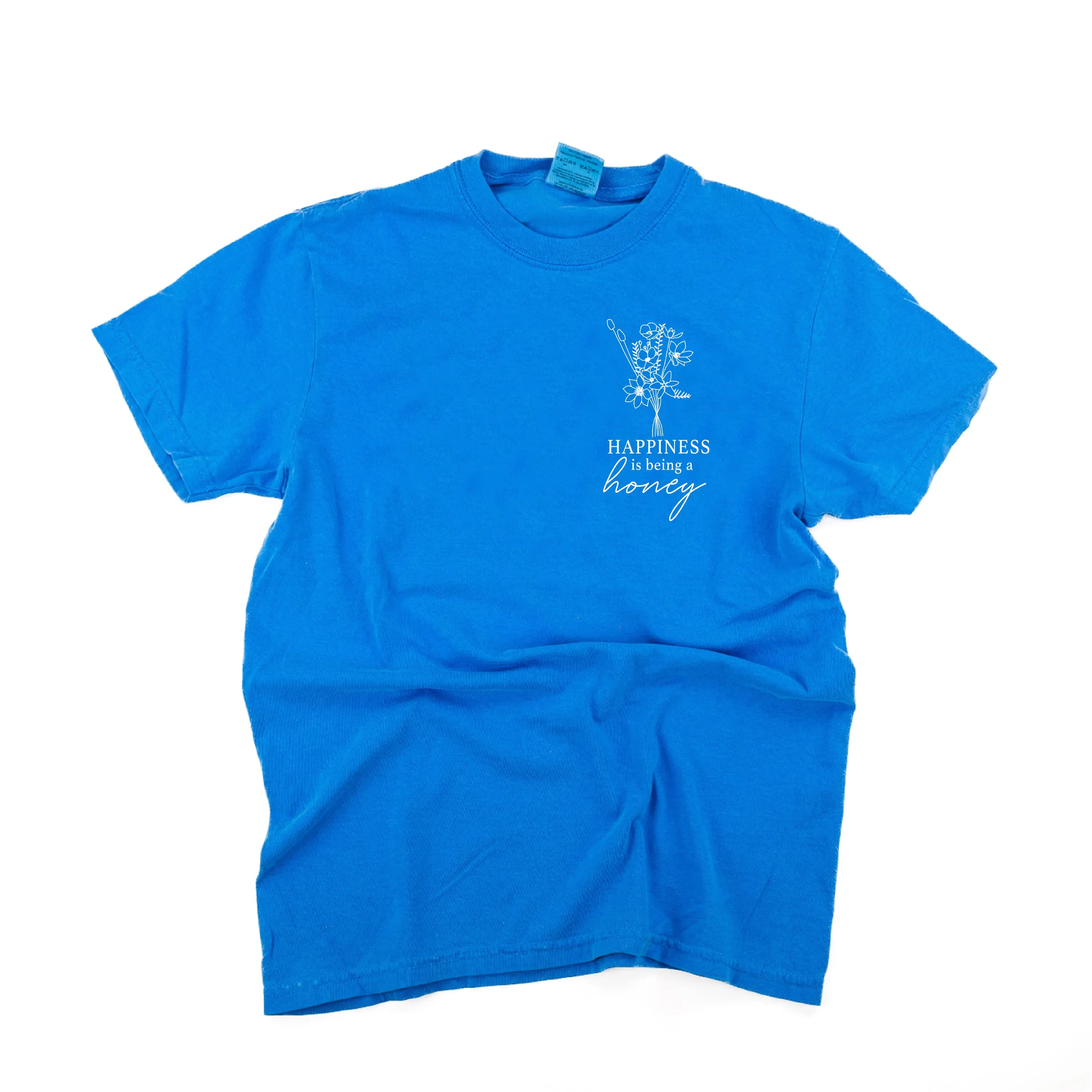 Bouquet Style - Happiness is Being a HONEY - SHORT SLEEVE COMFORT COLORS TEE