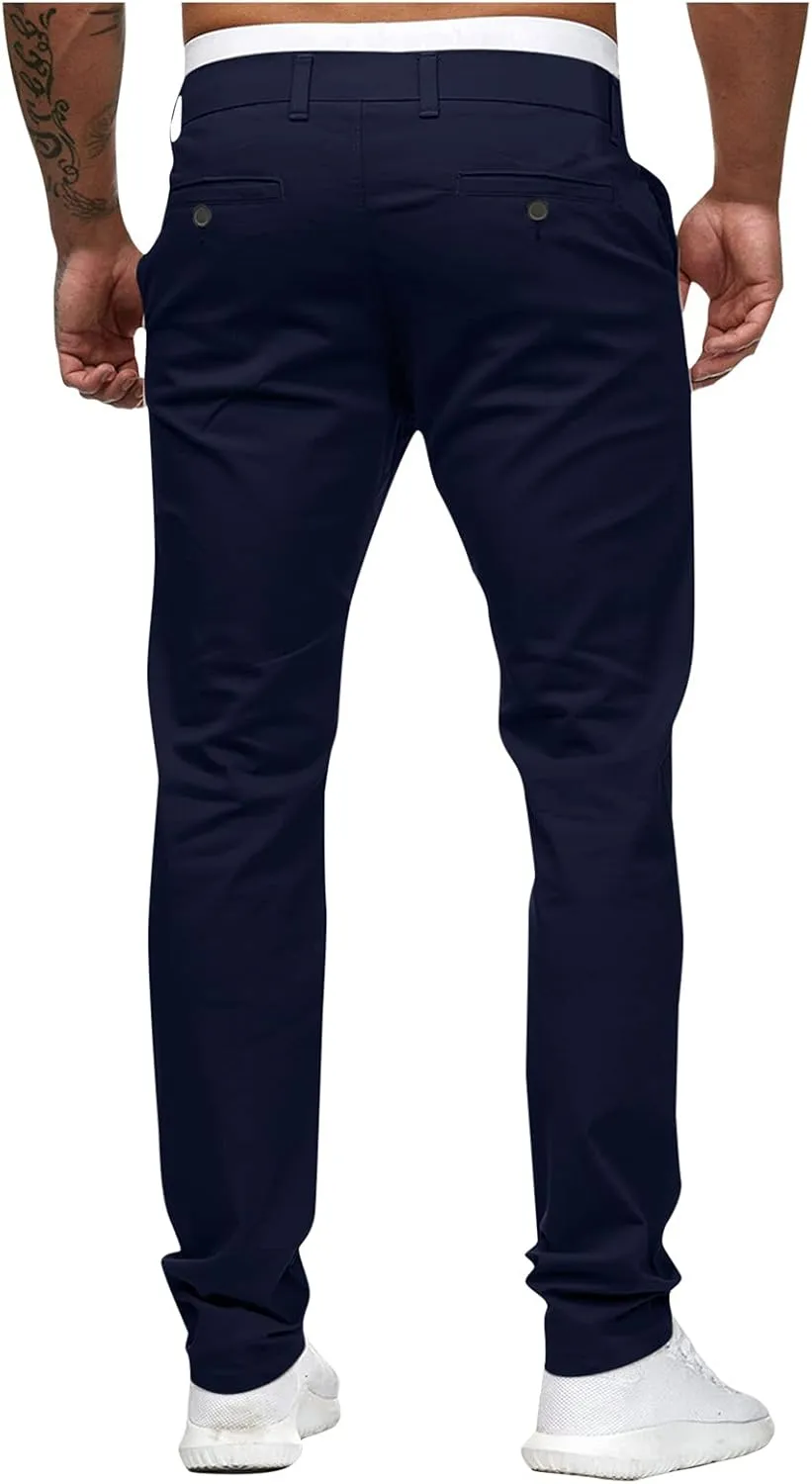 Cargo Pants for Men Big and Tall for Men Relaxed Fit Casual Slim Beach Work Streetwear Khaki Baggy Pants with Zipper