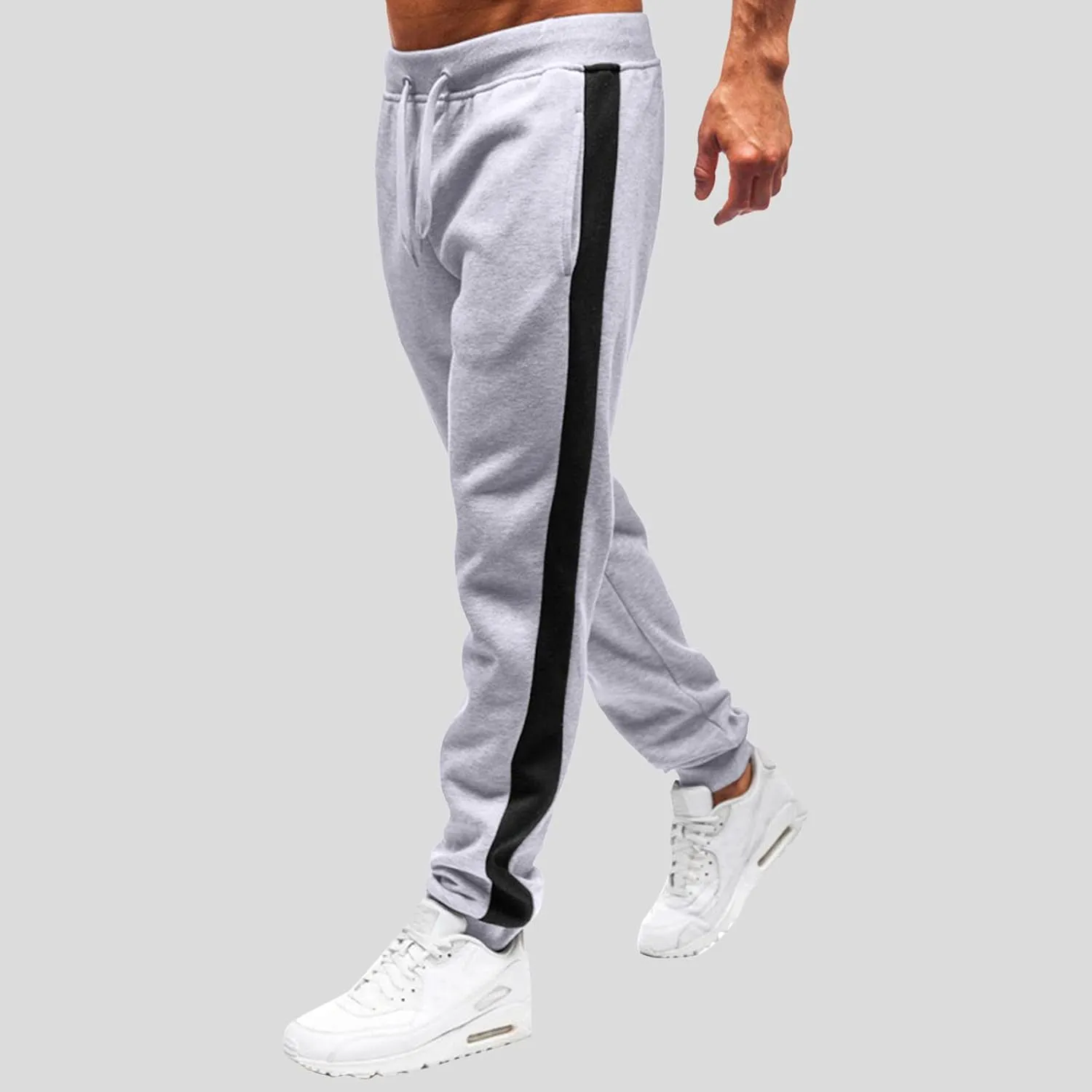 Cargo Pants for Men Relaxed Fit Drawstring Waist Side Pocket Straight Cargo Pants Joggers Men's Casual Athletic Cargo