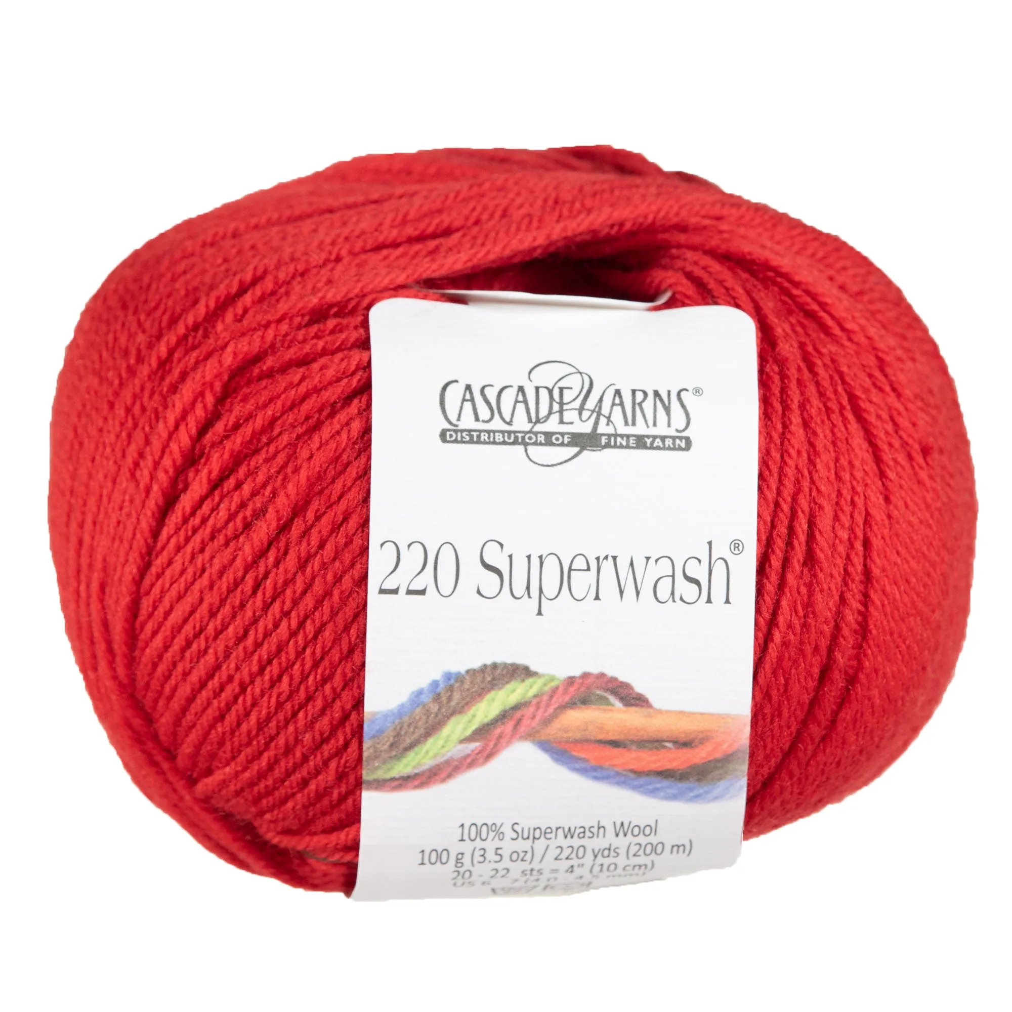 Cascade Yarns 220 Superwash Yarn - 0808 Sunset Orange