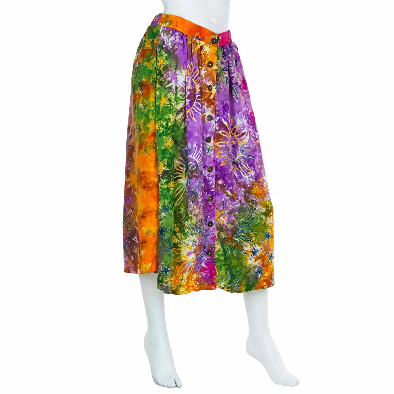 Celestial Button Skirt