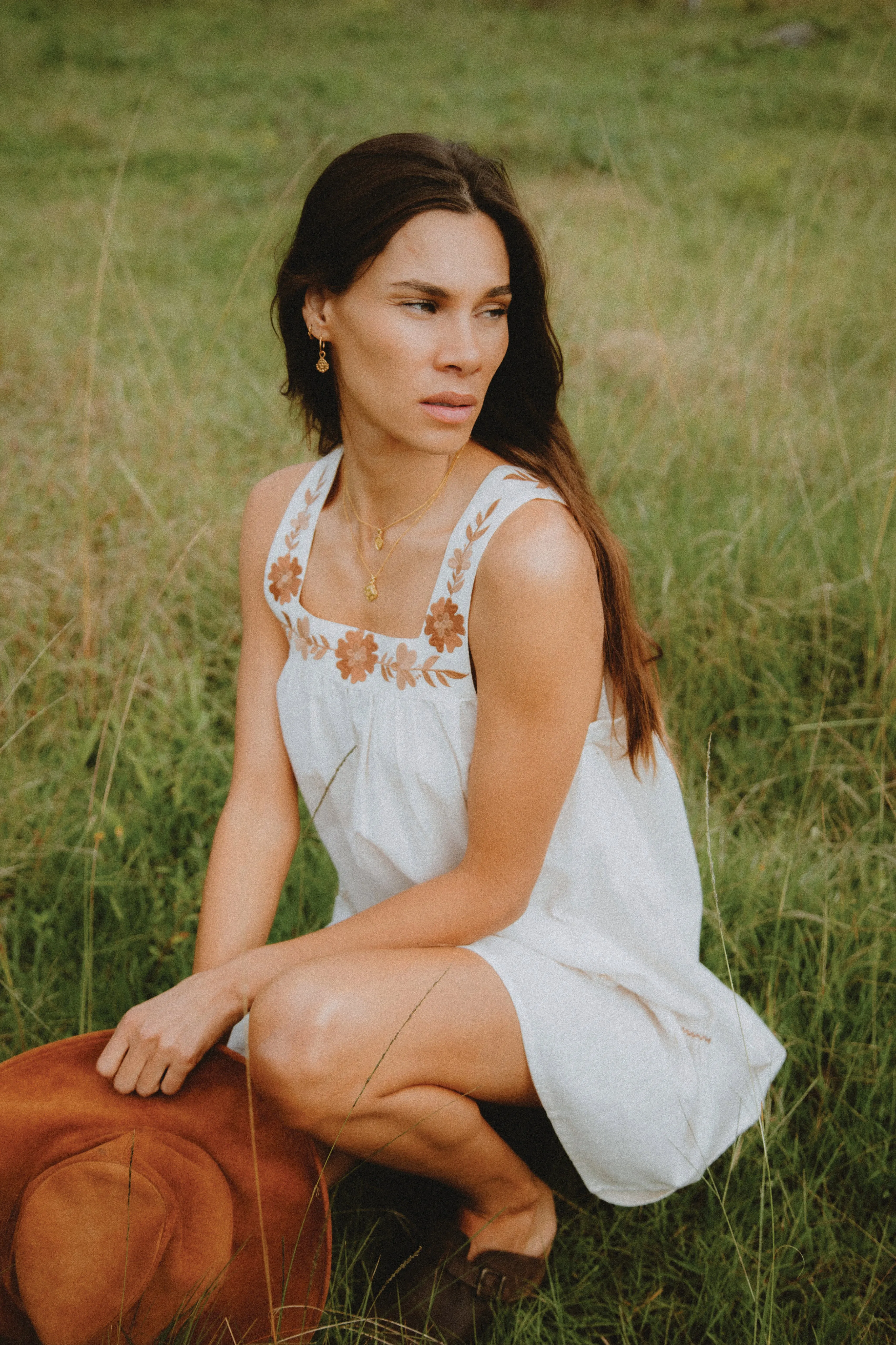 Chloe Mini Dress - Pearl
