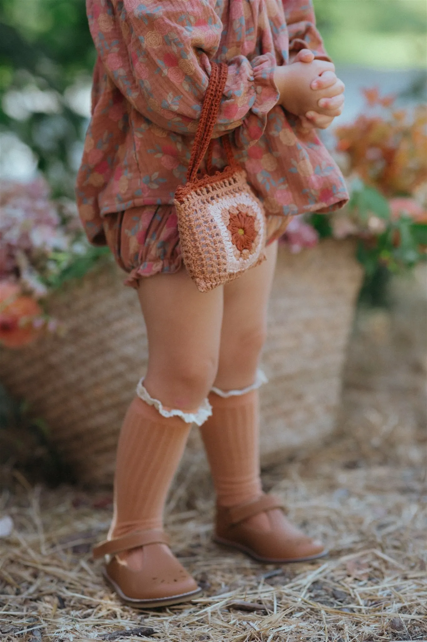 Crochet Purse - Ginger Flower