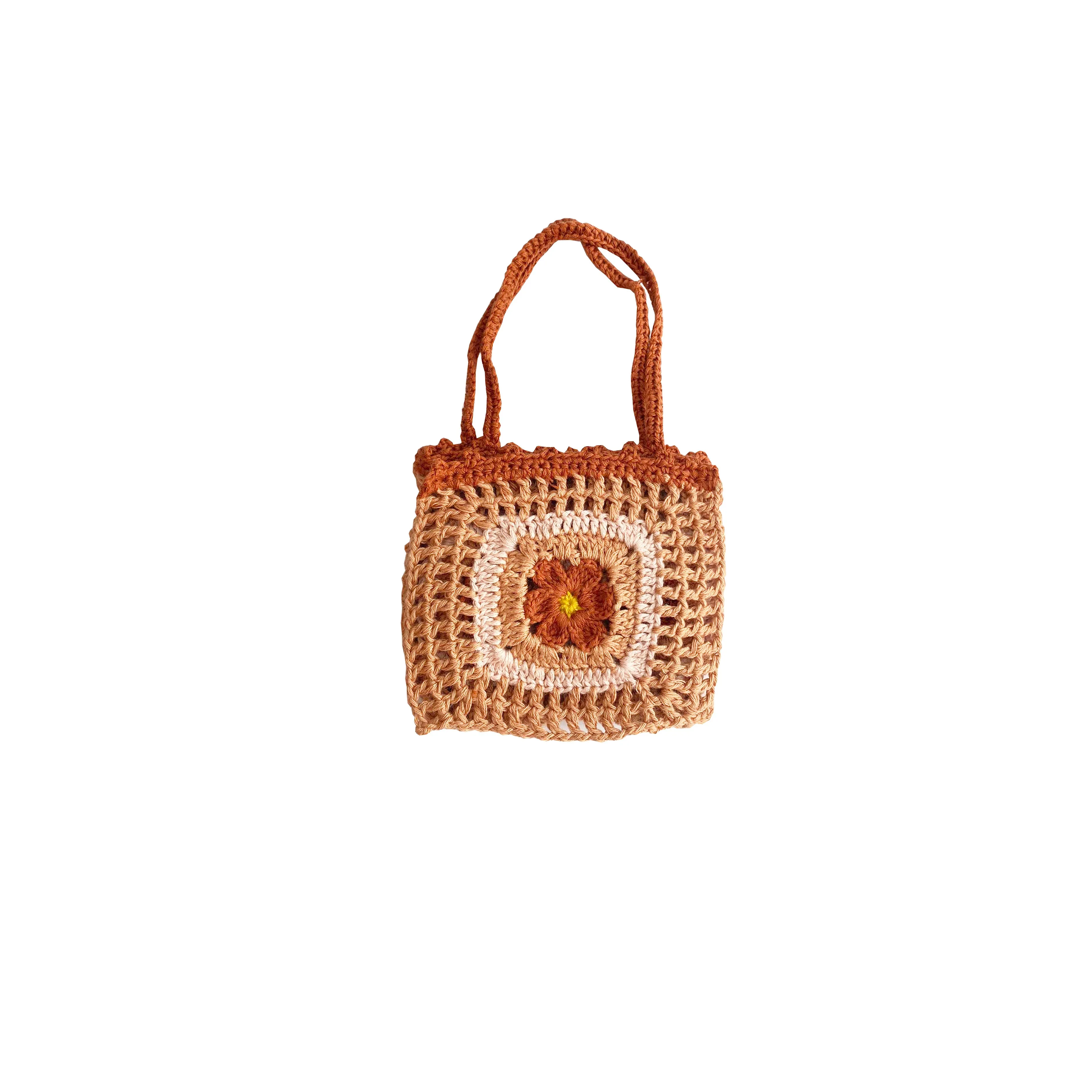 Crochet Purse - Ginger Flower