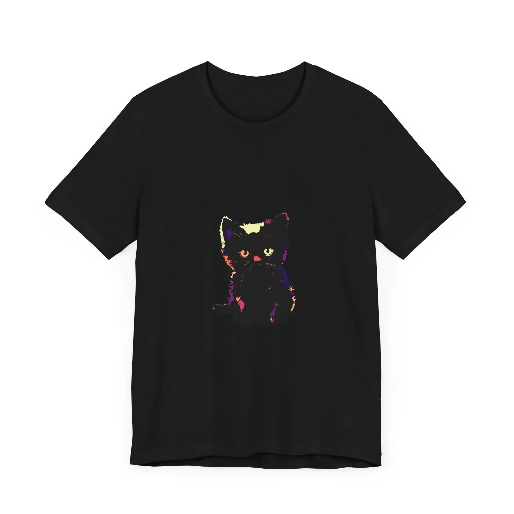 Cute Black Cat Graphic Tee