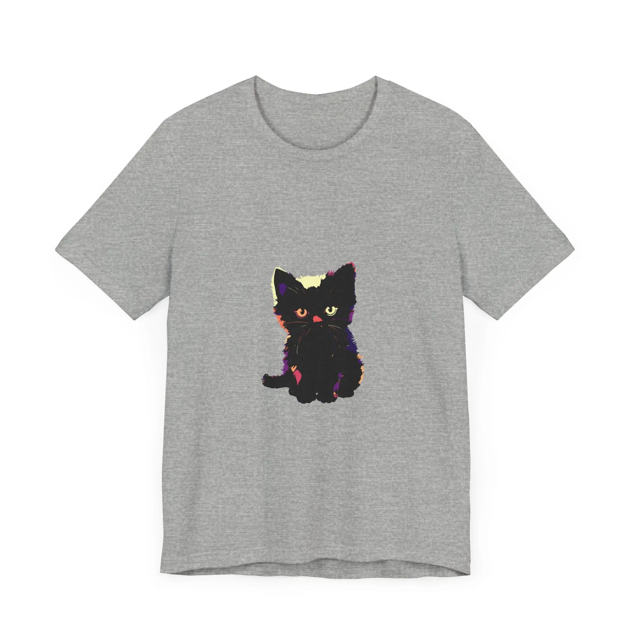 Cute Black Cat Graphic Tee