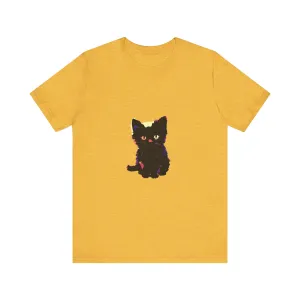 Cute Black Cat Graphic Tee