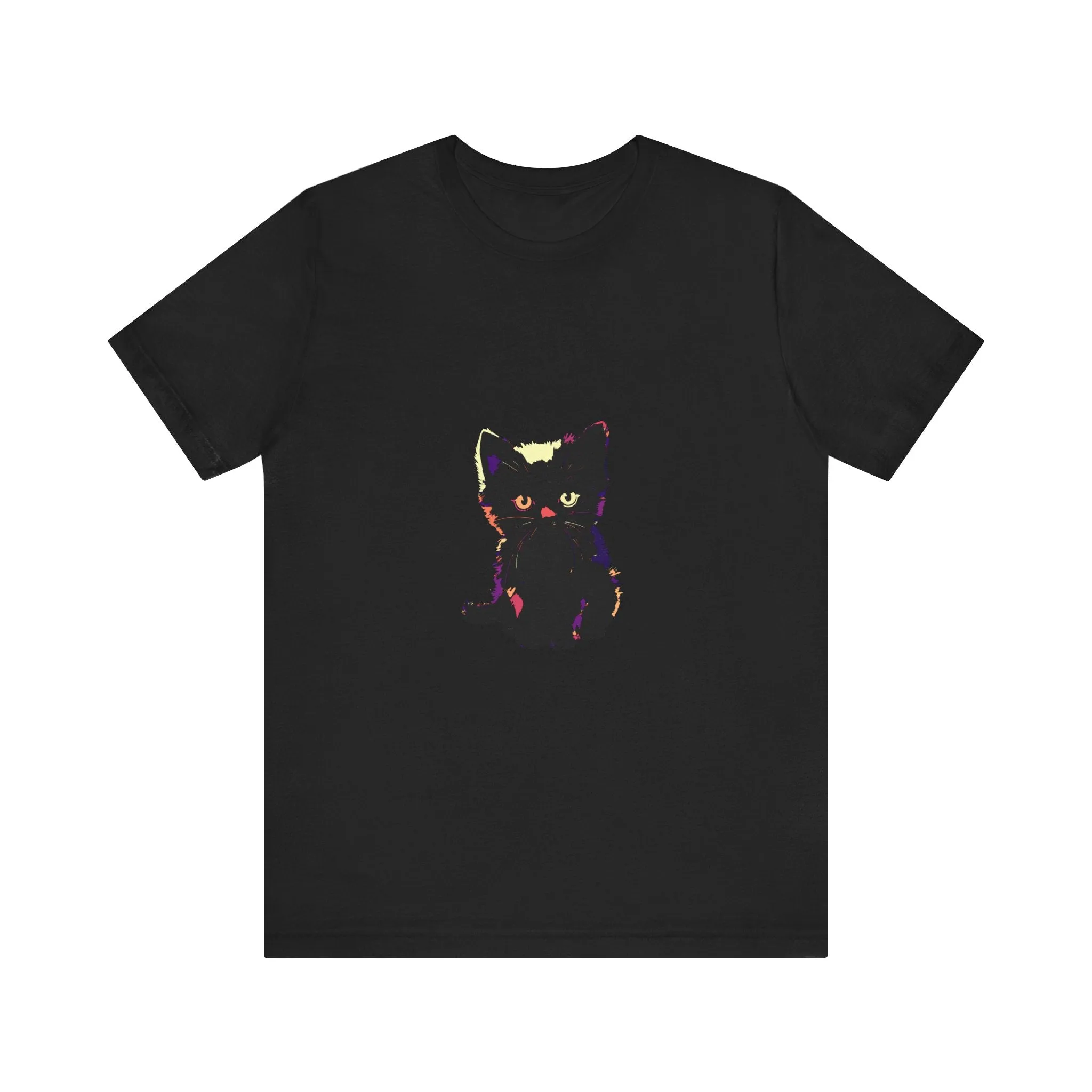 Cute Black Cat Graphic Tee