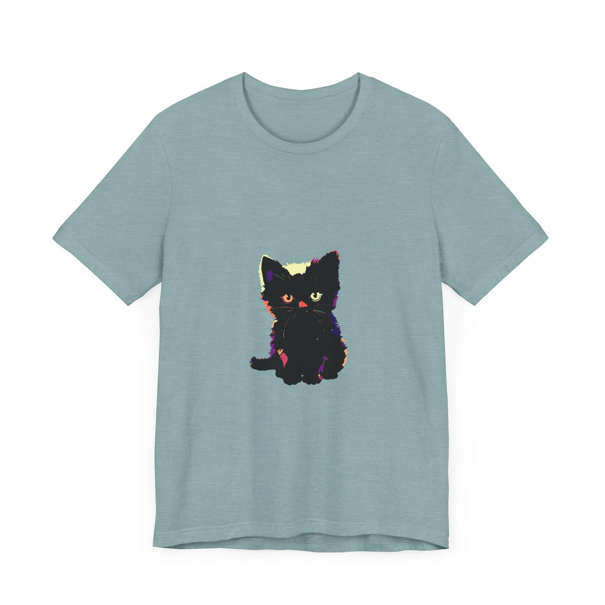 Cute Black Cat Graphic Tee