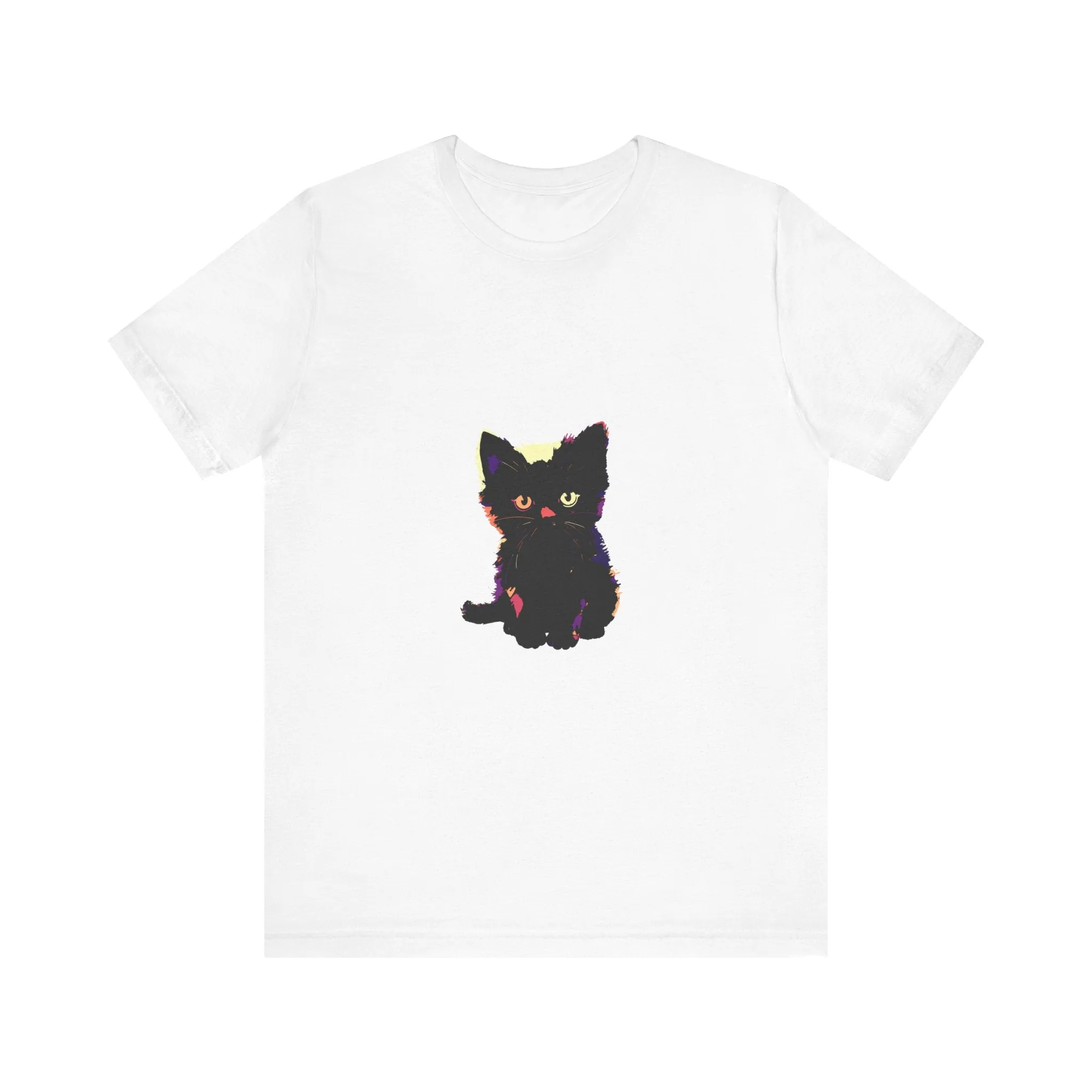 Cute Black Cat Graphic Tee
