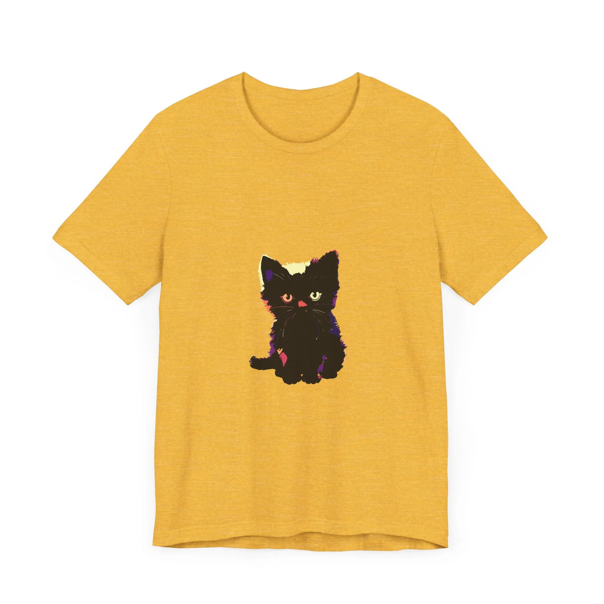 Cute Black Cat Graphic Tee