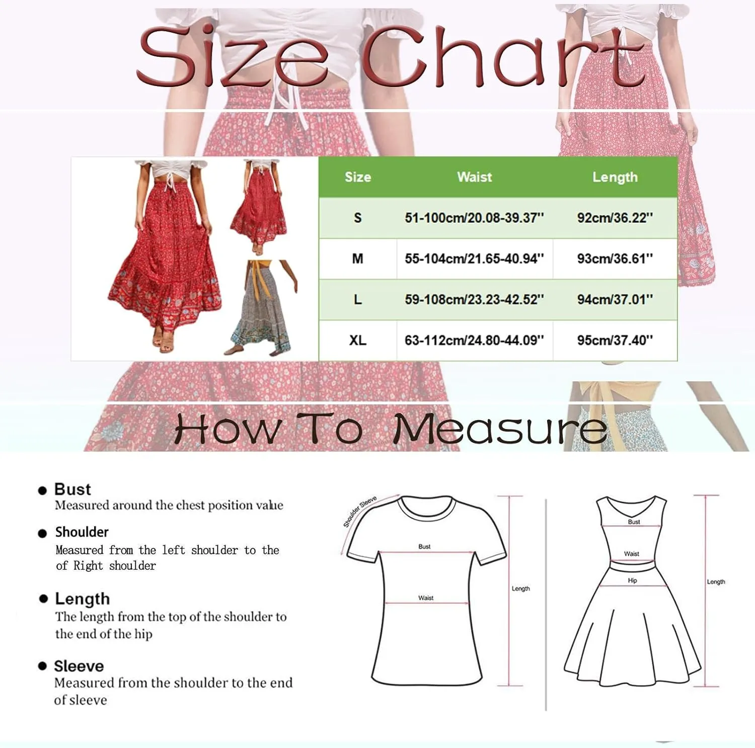 Cute Skirts for Women Women's Bohemian Beach Skirt New Lace Crochet Rayon Maxi Skirt with Placement Floral