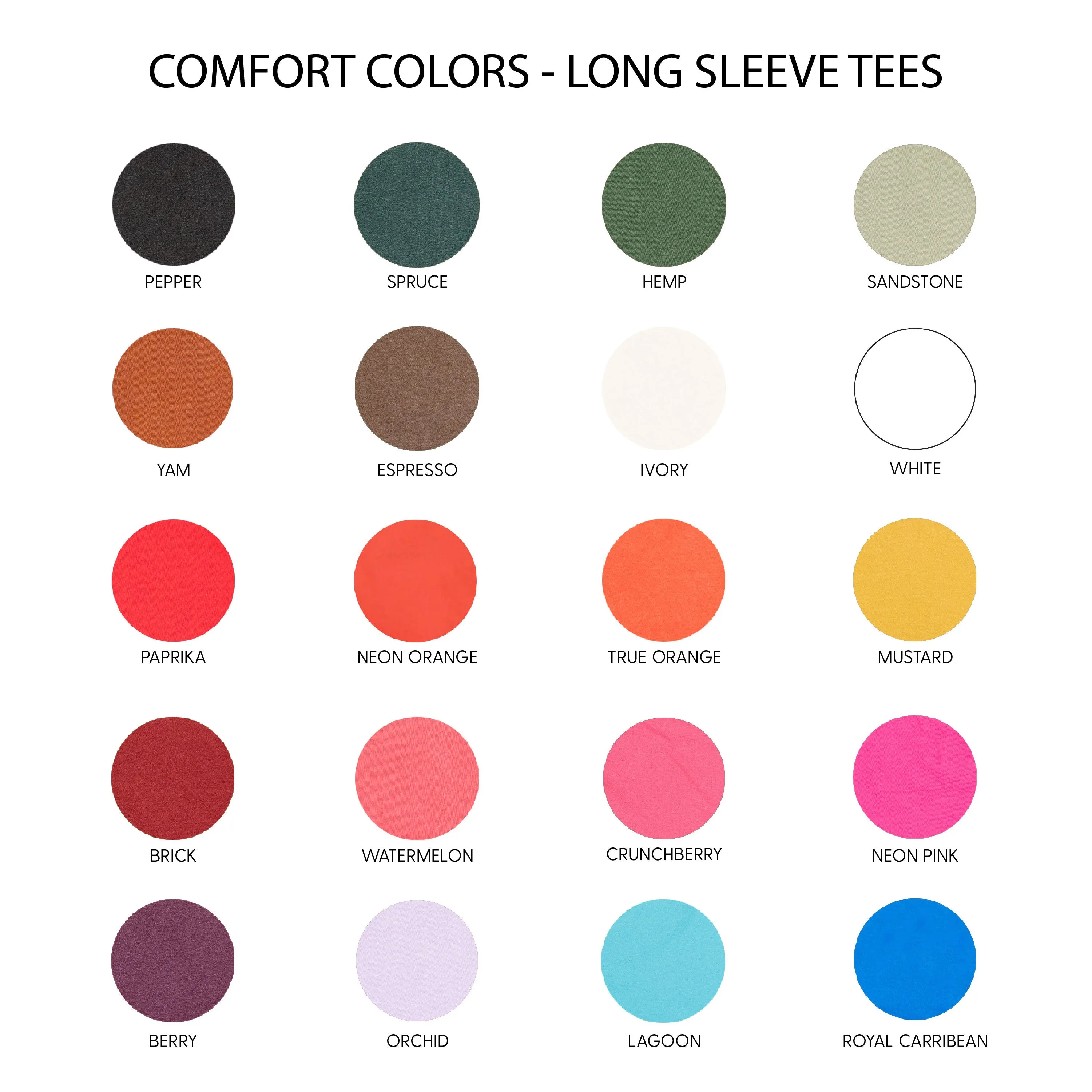 Dainty Bows and Leaves - Long Sleeve Comfort Colors Tee