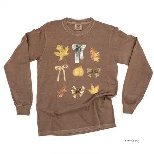 Dainty Bows and Leaves - Long Sleeve Comfort Colors Tee