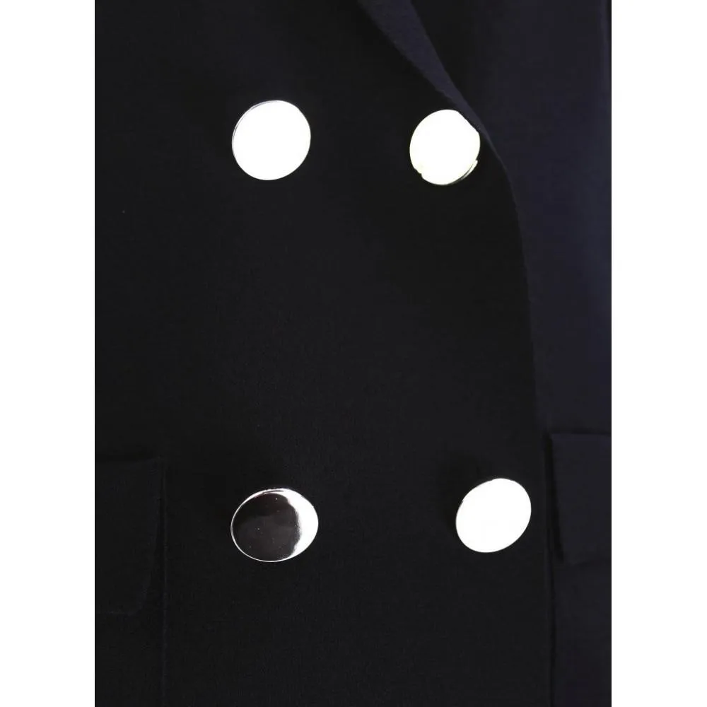 D.Exterior Black Knitted Jacket 50231 2NERO