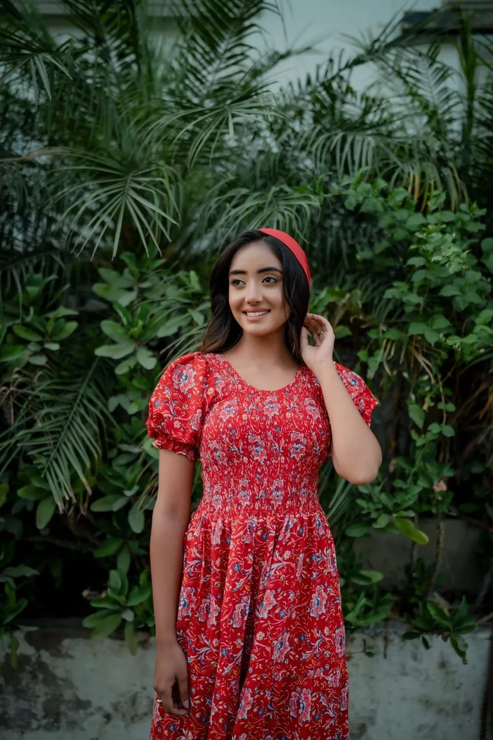 Easy On Me  Maxi Red Dress