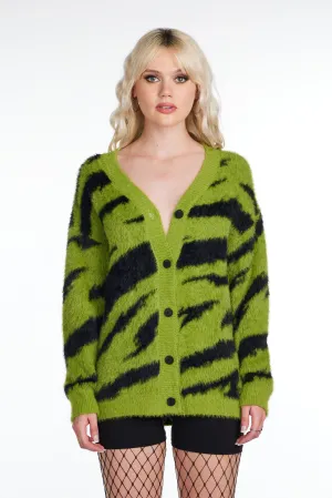 Electric Fuzzy Knit Sweater