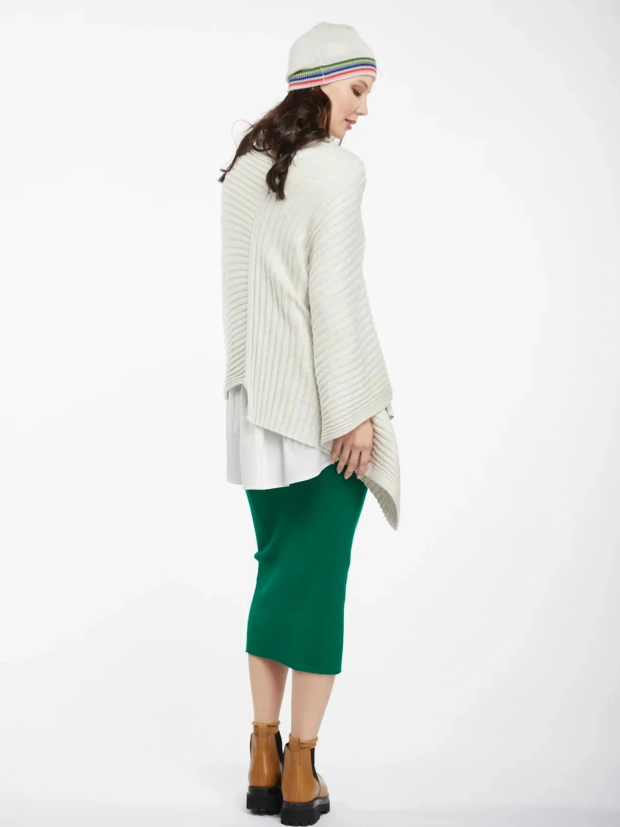 Essential Poncho - Light Marle