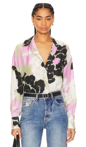 Essentiel Antwerp Firror Silk Shirt in Green