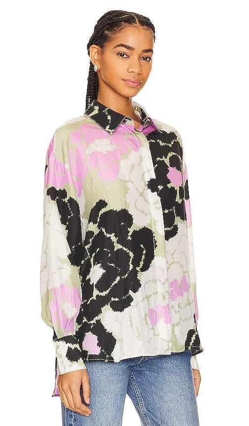Essentiel Antwerp Firror Silk Shirt in Green