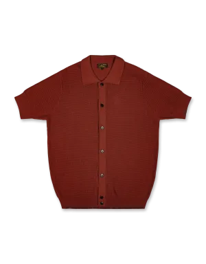 Fancy Knit Polo Sweater