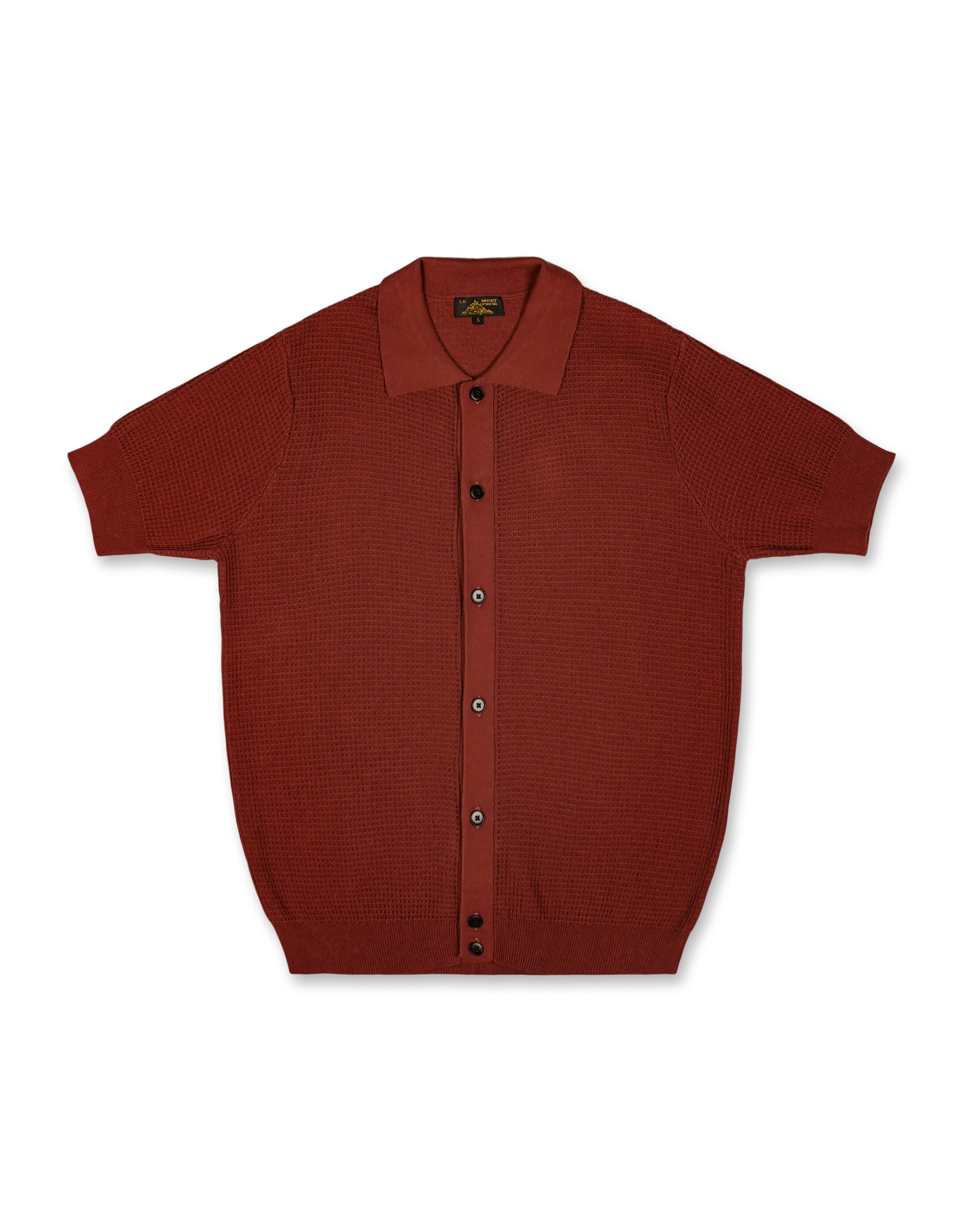 Fancy Knit Polo Sweater
