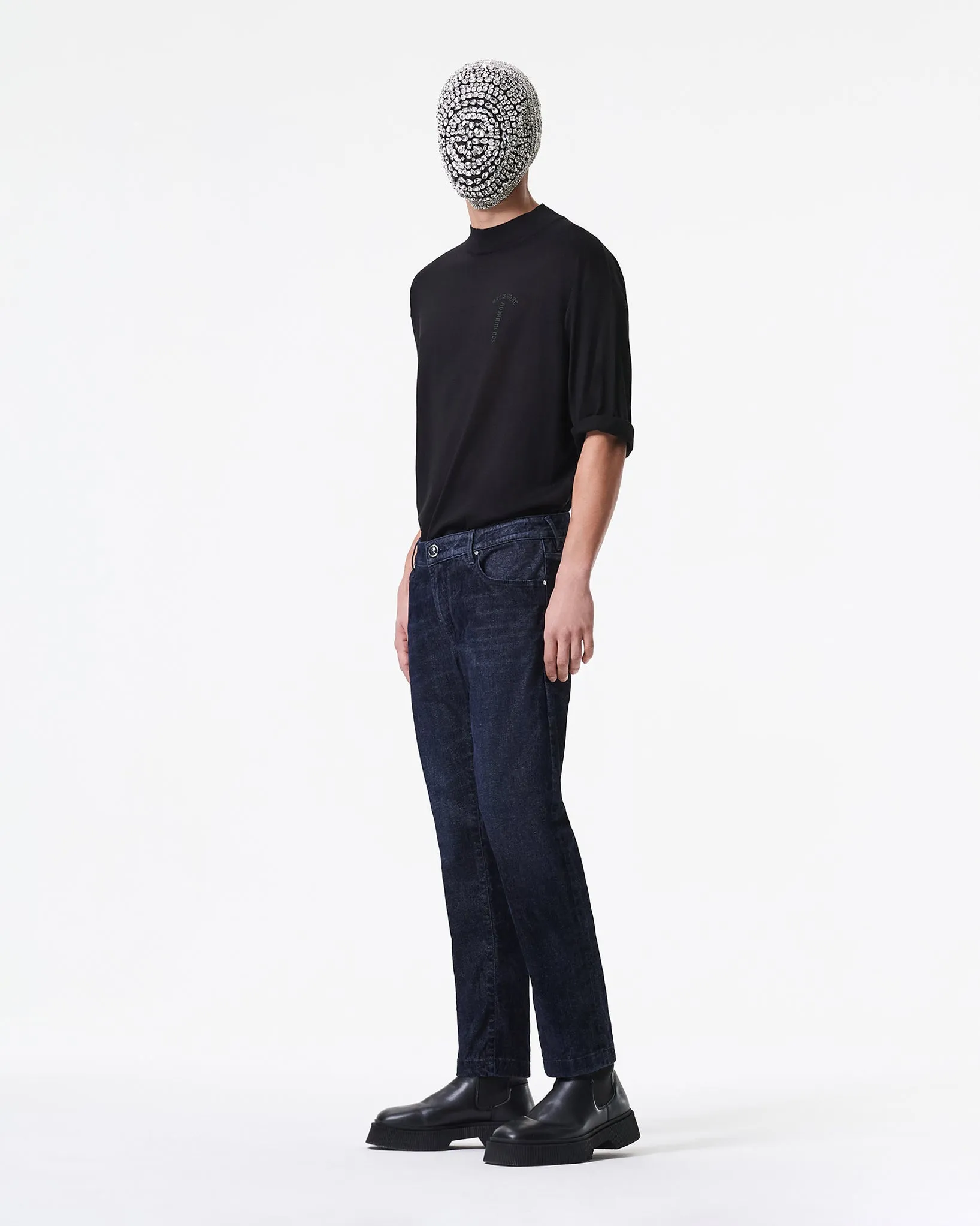 FIVE POCKET REGULAR FIT JEANS