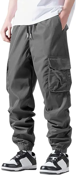 Golf Pants Men Stretch Relaxed Fit Waterproof Baggy Sweat Pants Classic Work Pants Relaxed Fit Straight Leg Tousers