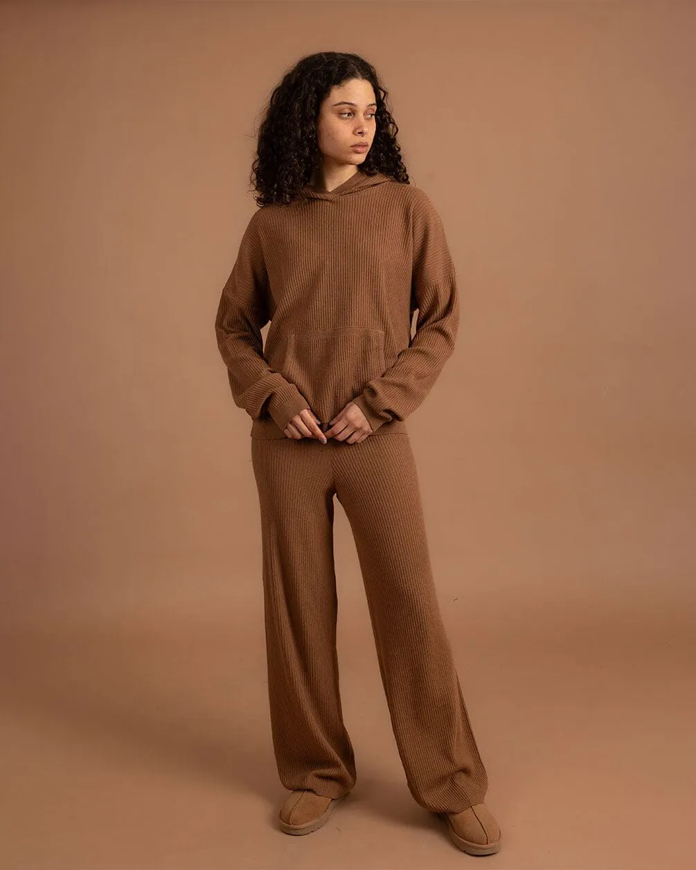 Havane Ribbed Knit Pullover