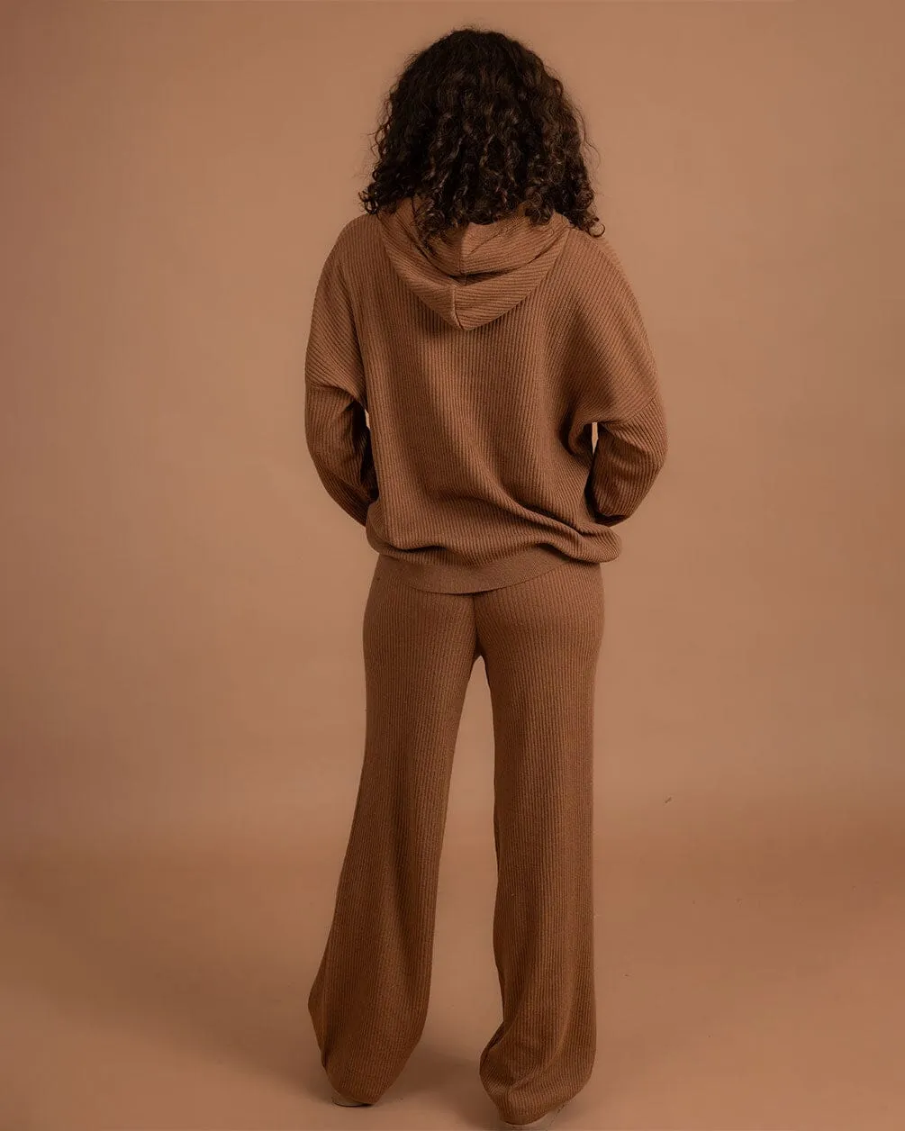 Havane Ribbed Knit Pullover