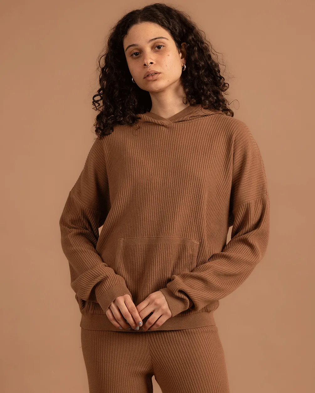 Havane Ribbed Knit Pullover