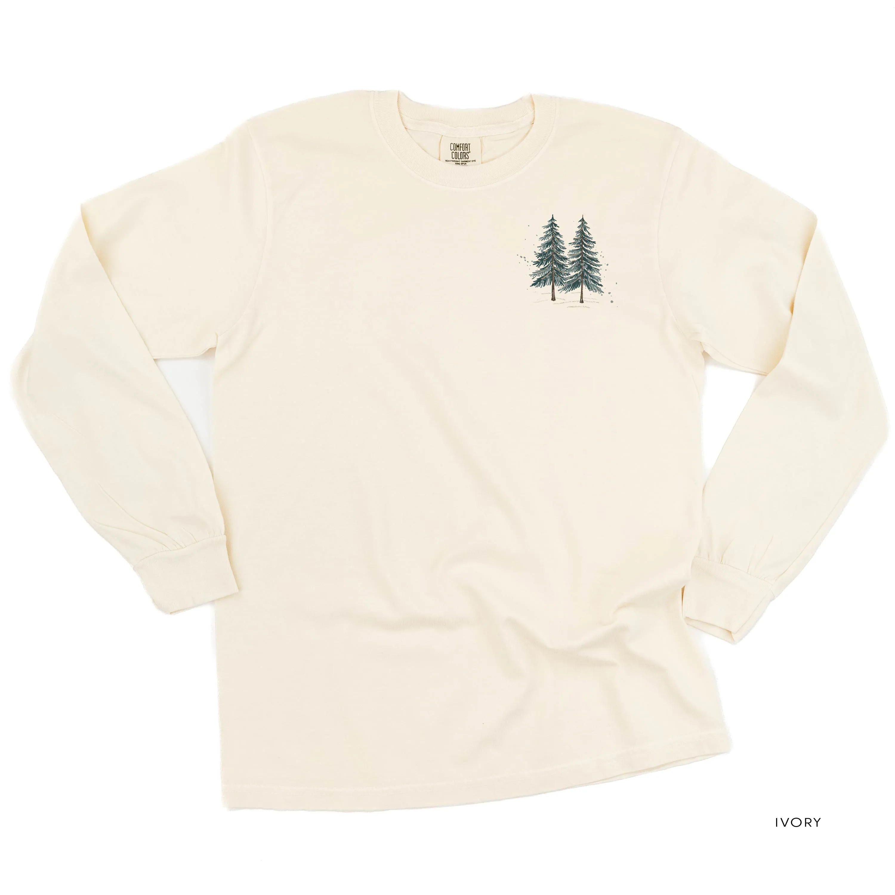In My Heart Is A Christmas Tree Farm (pf&b) - LONG SLEEVE Comfort Colors Tee