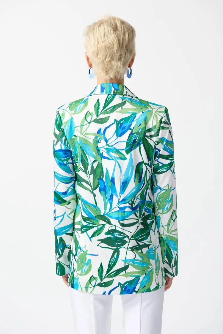Joseph Ribkoff - Satin Tropical Print Blazer - 242210 - 50% off - 1 x 16 left