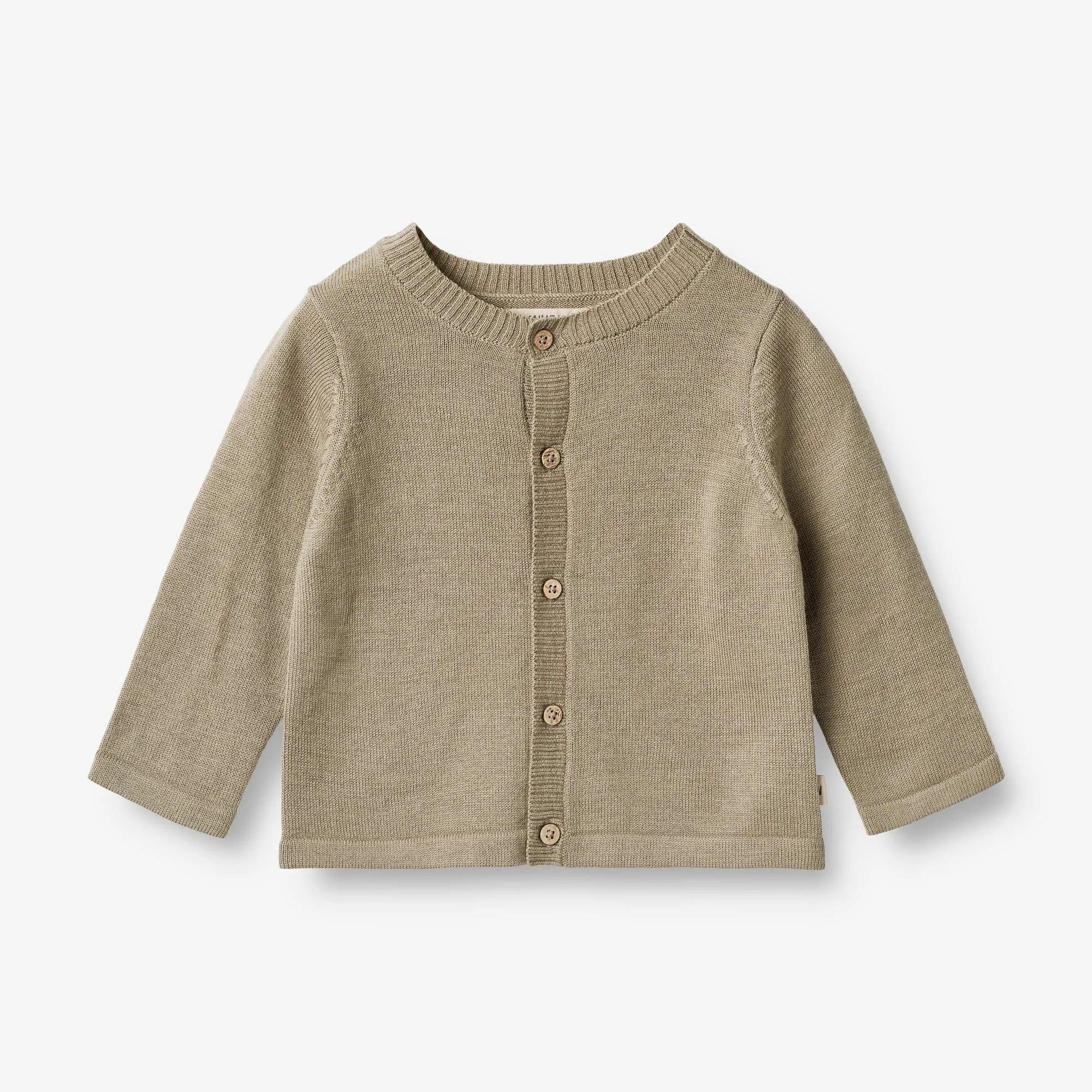 Knit Cardigan Slve | Baby - beige stone