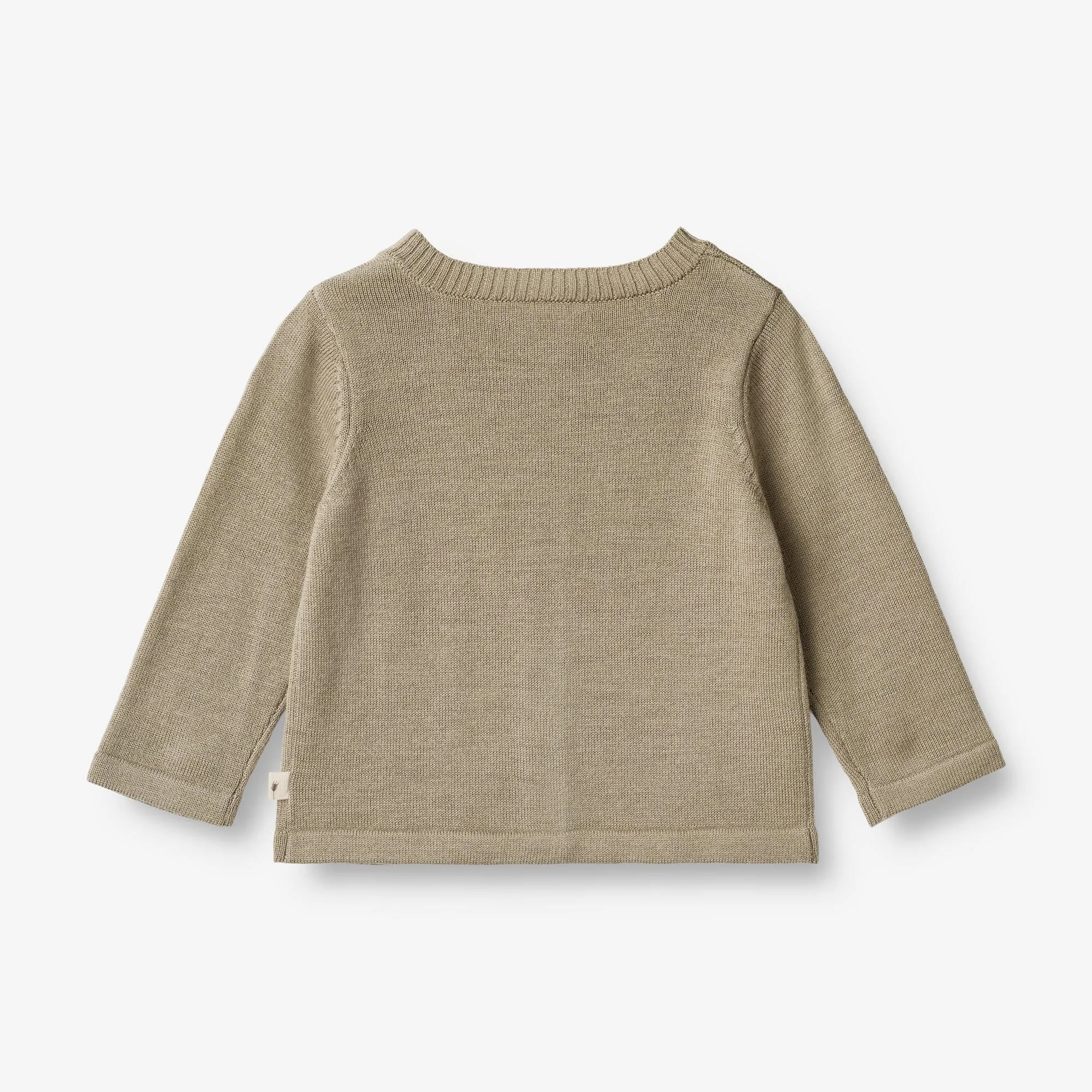 Knit Cardigan Slve | Baby - beige stone