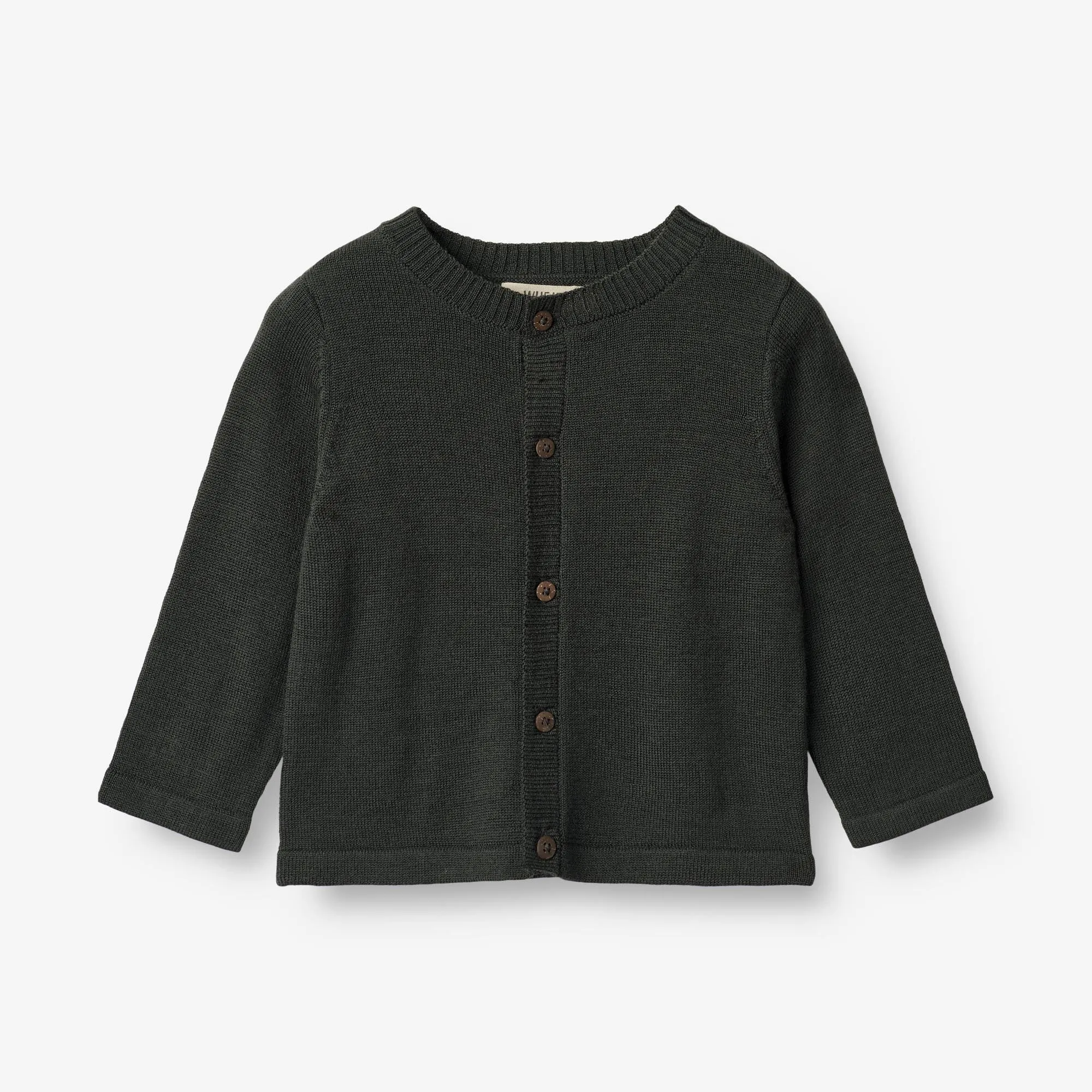 Knit Cardigan Slve | Baby - black coal