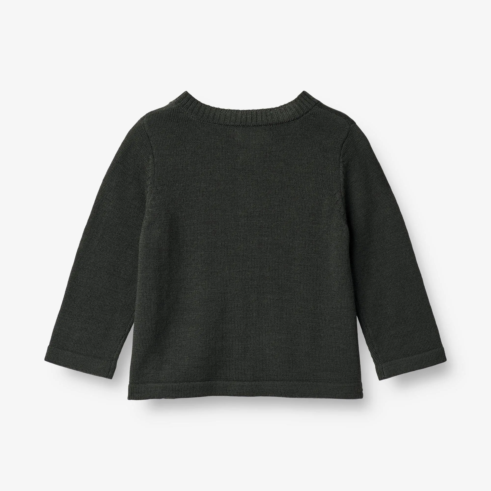 Knit Cardigan Slve | Baby - black coal