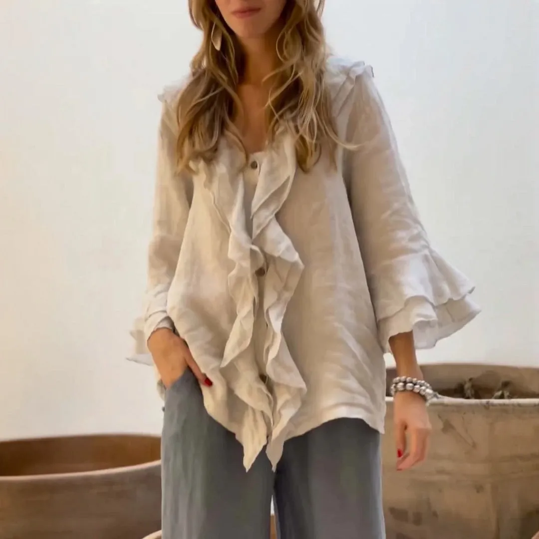 Kylar™ Stylish Ruffled Blouse