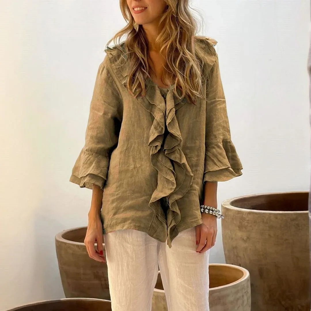 Kylar™ Stylish Ruffled Blouse