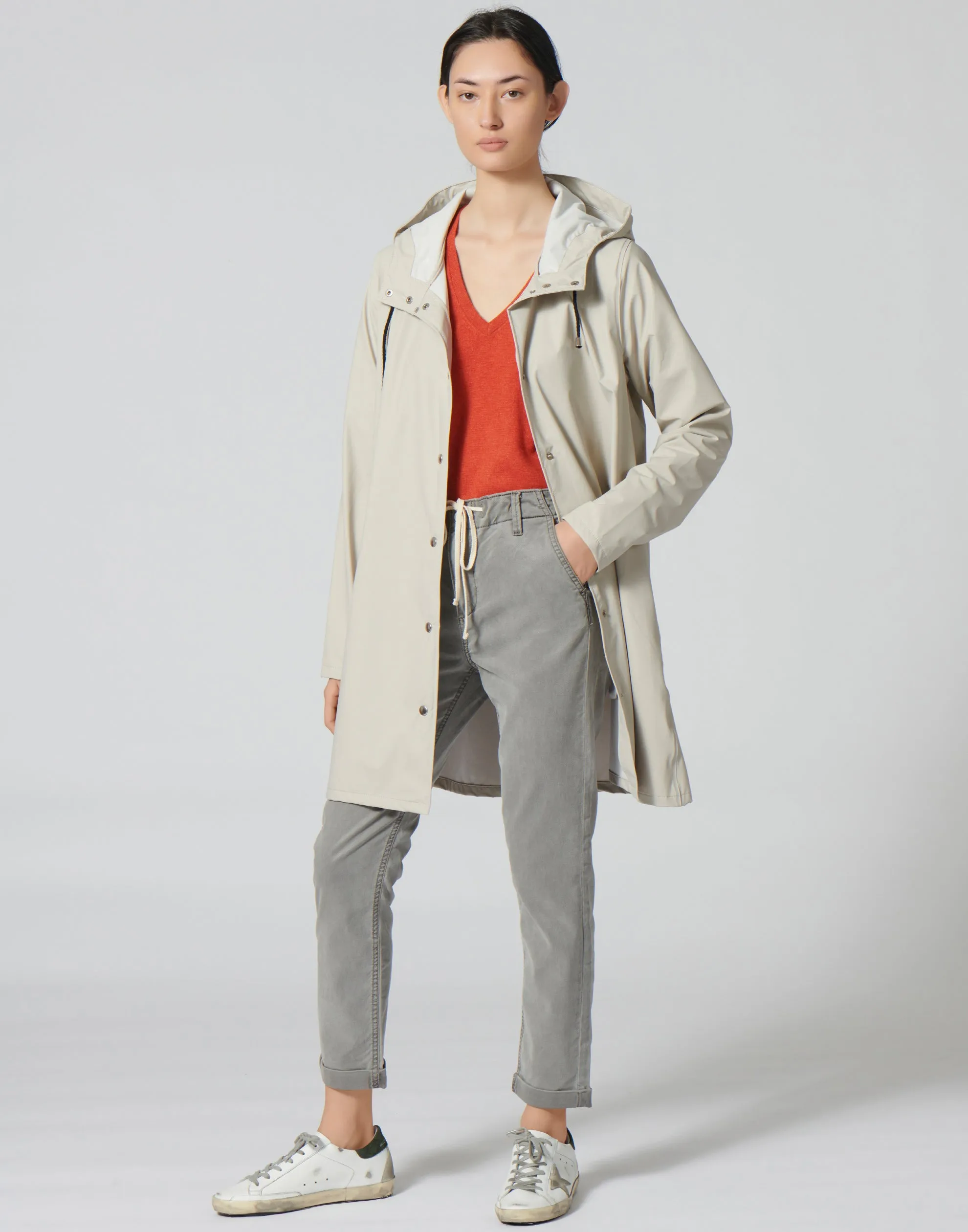 Light Sand Lightweight Moseback Raincoat