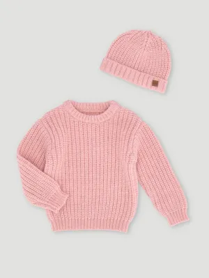 Little Keedo Girls Pink Knitwear Set
