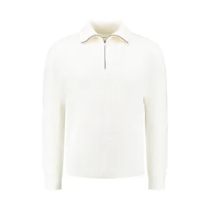 Loose fit Halfzip Knitwear Off White