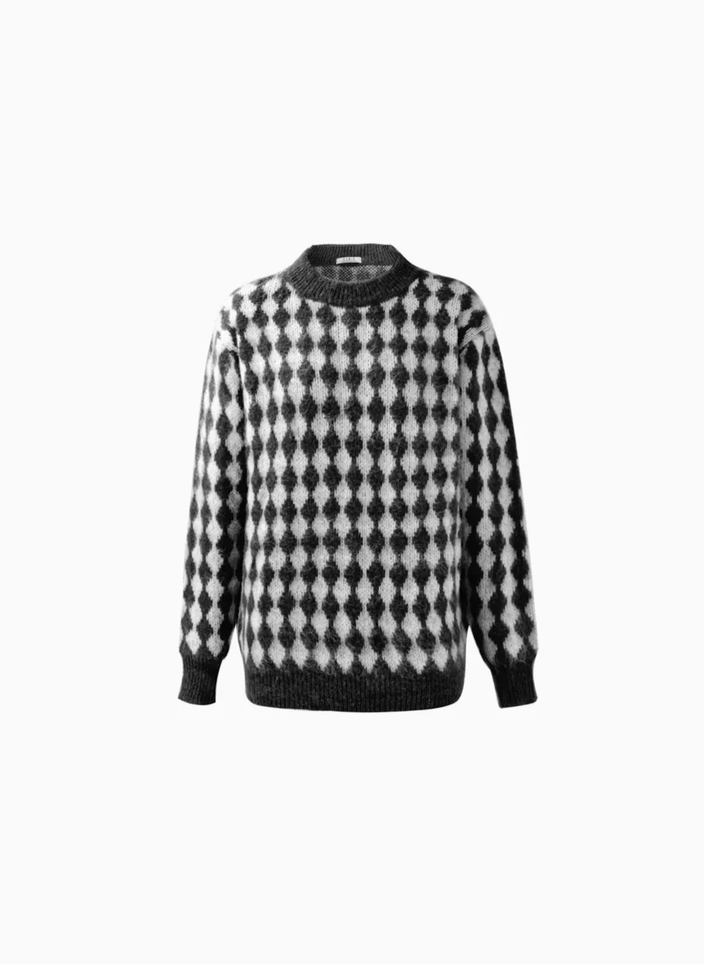 LOZ Jaquard Long Knit Fluffy Jumper
